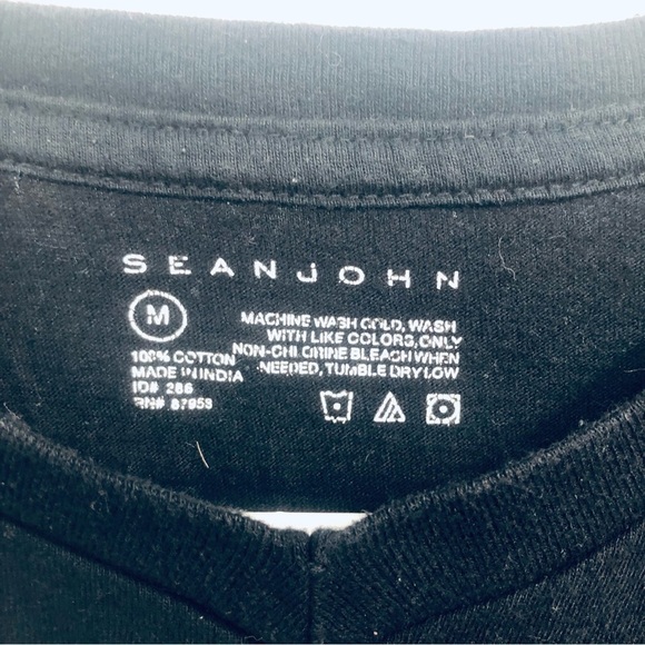 Sean, John women’s black T-shirt with‎ cut outs size medium - Picture 2 of 5